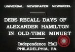 Immagine di Celebrazione presso la Sala dell'indipendenza Philadelphia Pennsylvania USA, 1931, secondo 10 filmato di repertorio 65675023614