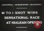 Standbild Eröffnung von Hialeah Rennbahn Florida United States USA, 1931, aus Sekunde 1 historischem Filmmaterial Videoclip 65675023617