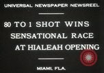 Standbild Eröffnung von Hialeah Rennbahn Florida United States USA, 1931, aus Sekunde 5 historischem Filmmaterial Videoclip 65675023617