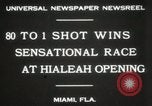 Standbild Eröffnung von Hialeah Rennbahn Florida United States USA, 1931, aus Sekunde 8 historischem Filmmaterial Videoclip 65675023617