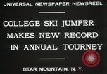 Standbild Edward Blut's Ski Jump aufzeichnen Bear Mountain New York USA, 1931, aus Sekunde 5 historischem Filmmaterial Videoclip 65675023625