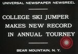 Standbild Edward Blut's Ski Jump aufzeichnen Bear Mountain New York USA, 1931, aus Sekunde 8 historischem Filmmaterial Videoclip 65675023625