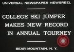 Standbild Edward Blut's Ski Jump aufzeichnen Bear Mountain New York USA, 1931, aus Sekunde 10 historischem Filmmaterial Videoclip 65675023625