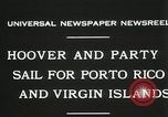 Immagine di Presidente Hoover vele a Porto Rico e le Isole Vergini Old Point Comfort Virginia USA, 1931, secondo 7 filmato di repertorio 65675023628