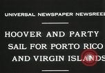 Immagine di Presidente Hoover vele a Porto Rico e le Isole Vergini Old Point Comfort Virginia USA, 1931, secondo 8 filmato di repertorio 65675023628