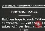 Standbild Oberst Balchen zur Rettung der Überlebenden Viking Boston Massachusetts USA, 1931, aus Sekunde 3 historischem Filmmaterial Videoclip 65675023630
