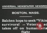 Standbild Oberst Balchen zur Rettung der Überlebenden Viking Boston Massachusetts USA, 1931, aus Sekunde 4 historischem Filmmaterial Videoclip 65675023630