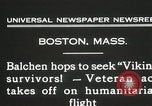 Standbild Oberst Balchen zur Rettung der Überlebenden Viking Boston Massachusetts USA, 1931, aus Sekunde 7 historischem Filmmaterial Videoclip 65675023630
