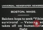Standbild Oberst Balchen zur Rettung der Überlebenden Viking Boston Massachusetts USA, 1931, aus Sekunde 9 historischem Filmmaterial Videoclip 65675023630
