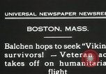 Standbild Oberst Balchen zur Rettung der Überlebenden Viking Boston Massachusetts USA, 1931, aus Sekunde 10 historischem Filmmaterial Videoclip 65675023630