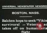 Standbild Oberst Balchen zur Rettung der Überlebenden Viking Boston Massachusetts USA, 1931, aus Sekunde 11 historischem Filmmaterial Videoclip 65675023630