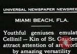 Standbild Bildhauer emulieren Cellini Miami Florida USA, 1931, aus Sekunde 3 historischem Filmmaterial Videoclip 65675023631