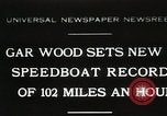 Image of Gar Wood speedboat record Miami Beach Florida USA, 1931, second 1 stock footage video 65675023634