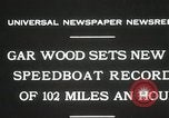 Image of Gar Wood speedboat record Miami Beach Florida USA, 1931, second 4 stock footage video 65675023634