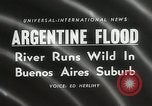 Image of flood in Buenos Aries Argentina, 1958, second 5 stock footage video 65675023636