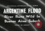 Image of flood in Buenos Aries Argentina, 1958, second 6 stock footage video 65675023636