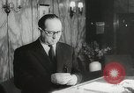 Image of introduction of Walkie Talkie in a hotel Vienna Austria, 1958, second 13 stock footage video 65675023637
