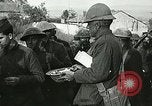 Image of Red Cross staff distribute hot chocolate to soldiers Chatel Chehery France, 1918, second 27 stock footage video 65675023650