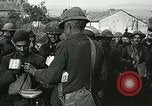 Image of Red Cross staff distribute hot chocolate to soldiers Chatel Chehery France, 1918, second 38 stock footage video 65675023650