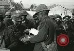 Image of Red Cross staff distribute hot chocolate to soldiers Chatel Chehery France, 1918, second 39 stock footage video 65675023650