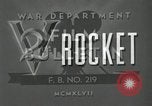 Image of V-2 Rocket White Sands New Mexico USA, 1947, second 8 stock footage video 65675023660