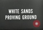 Image of V-2 Rocket White Sands New Mexico USA, 1947, second 53 stock footage video 65675023660