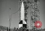 Image of V-2 Rocket launch White Sands New Mexico USA, 1947, second 8 stock footage video 65675023663