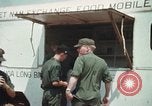 Image of Mobile canteen Long Binh Vietnam, 1969, second 25 stock footage video 65675023692