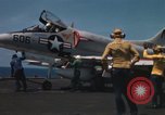 Standbild Kampfflugzeuge eingeleitet von USS Constellation (CVA-64) South China Sea, 1967, aus Sekunde 11 historischem Filmmaterial Videoclip 65675023718