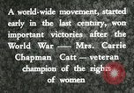 Image of Carrie Chapman Catt United States USA, 1920, second 4 stock footage video 65675023752