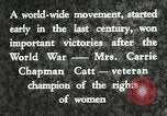 Image of Carrie Chapman Catt United States USA, 1920, second 7 stock footage video 65675023752