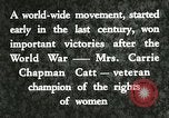 Image of Carrie Chapman Catt United States USA, 1920, second 8 stock footage video 65675023752