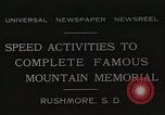 Image of George Washington Keystone South Dakota USA, 1931, second 12 stock footage video 65675023804