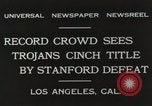 Image match de football Los Angeles California USA, 1931, de la seconde 7 séquences d'archives historiques vidéo 65675023809