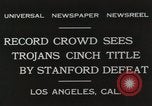 Image match de football Los Angeles California USA, 1931, de la seconde 10 séquences d'archives historiques vidéo 65675023809