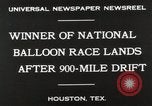 Immagine di Nazionale gara a palloncino Houston Texas USA, 1930, secondo 4 filmato di repertorio 65675023810
