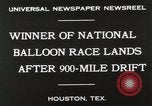 Immagine di Nazionale gara a palloncino Houston Texas USA, 1930, secondo 8 filmato di repertorio 65675023810