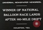 Immagine di Nazionale gara a palloncino Houston Texas USA, 1930, secondo 9 filmato di repertorio 65675023810