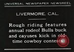 Immagine di Rodeo annuale Livermore California USA, 1930, secondo 1 filmato di repertorio 65675023815