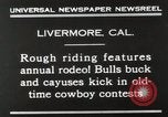 Immagine di Rodeo annuale Livermore California USA, 1930, secondo 5 filmato di repertorio 65675023815