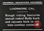Immagine di Rodeo annuale Livermore California USA, 1930, secondo 6 filmato di repertorio 65675023815