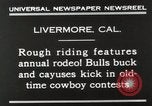 Immagine di Rodeo annuale Livermore California USA, 1930, secondo 7 filmato di repertorio 65675023815
