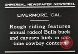 Immagine di Rodeo annuale Livermore California USA, 1930, secondo 10 filmato di repertorio 65675023815