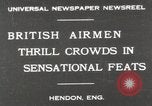 Standbild British Air Show Hendon England, 1930, aus Sekunde 1 historischem Filmmaterial Videoclip 65675023816