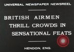 Standbild British Air Show Hendon England, 1930, aus Sekunde 6 historischem Filmmaterial Videoclip 65675023816