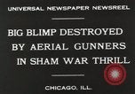 Image of Blimp shot down over Chicago Chicago Illinois USA, 1930, second 5 stock footage video 65675023819