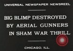 Image of Blimp shot down over Chicago Chicago Illinois USA, 1930, second 9 stock footage video 65675023819