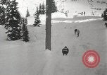 Standbild Skispringer Snoqualmie Pass Washington USA, 1949, aus Sekunde 18 historischem Filmmaterial Videoclip 65675023841