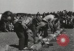 Image concours de sciage et de broyage Skytop Pennsylvania USA, 1949, de la seconde 15 séquences d'archives historiques vidéo 65675023842
