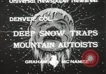 Image la neige profonde Denver Colorado USA, 1933, de la seconde 3 séquences d'archives historiques vidéo 65675023843